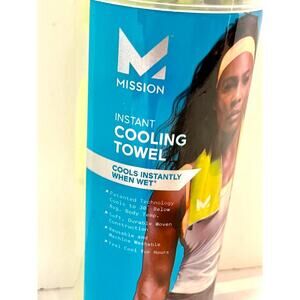 Mission Instant Cooling Towel  high vis green  - 10" x 33" NEW